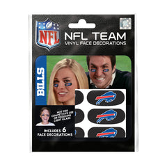 Party Animal NFL Buffalo Bills Eye Black Strips Peel & Stick Tattoos