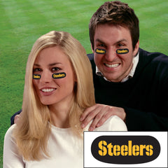 Party Animal NFL Pittsburgh Steelers Eye Black Strips Peel & Stick Tattoos