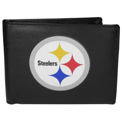 Siskiyou Sports NFL Unisex Pittsburgh Steelers Bi-fold Wallet Large Logo