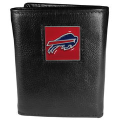 Siskiyou Sports NFL Men's Buffalo Bills Genuine Leather Tri-fold Wallet