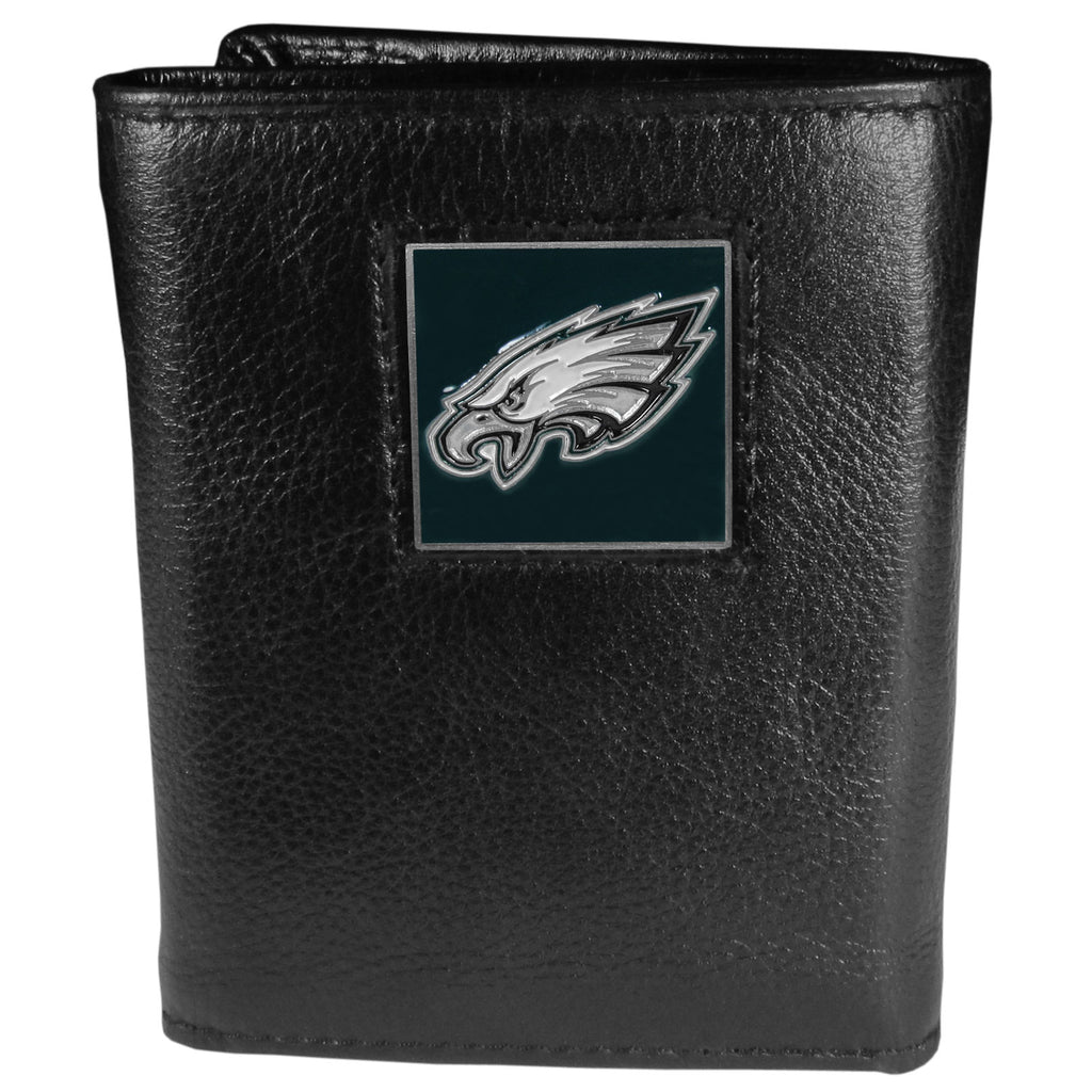 Siskiyou Sports NFL Men's Philadelphia Eagles Genuine Leather Tri-fold Wallet