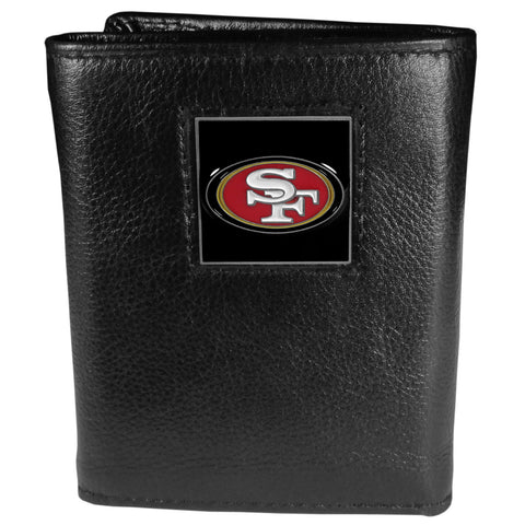 Siskiyou Sports NFL Dallas Cowboys Leather Tri-Fold Wallet,Black