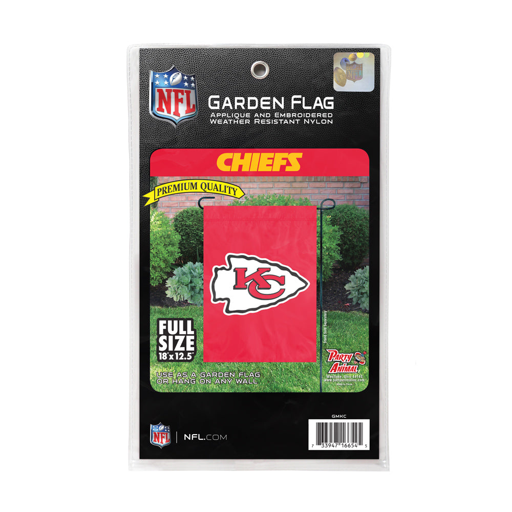 Party Animal NFL Kansas City Chiefs Premium Garden Flag 18