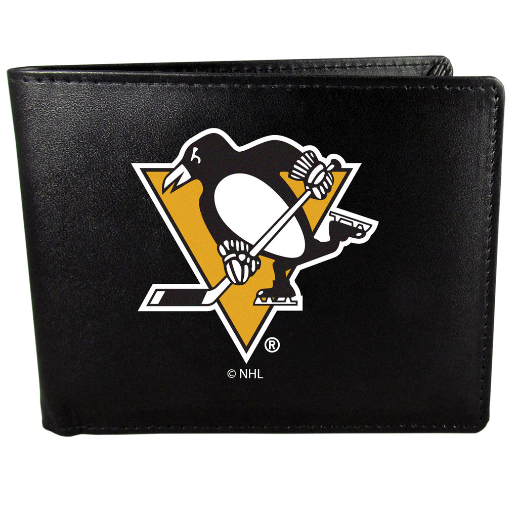 Siskiyou Sports NHL Unisex Pittsburgh Penguins Bi-fold Wallet Large Logo