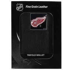 Siskiyou Sports NHL Men's Detroit Red Wings Genuine Leather Tri-fold Wallet