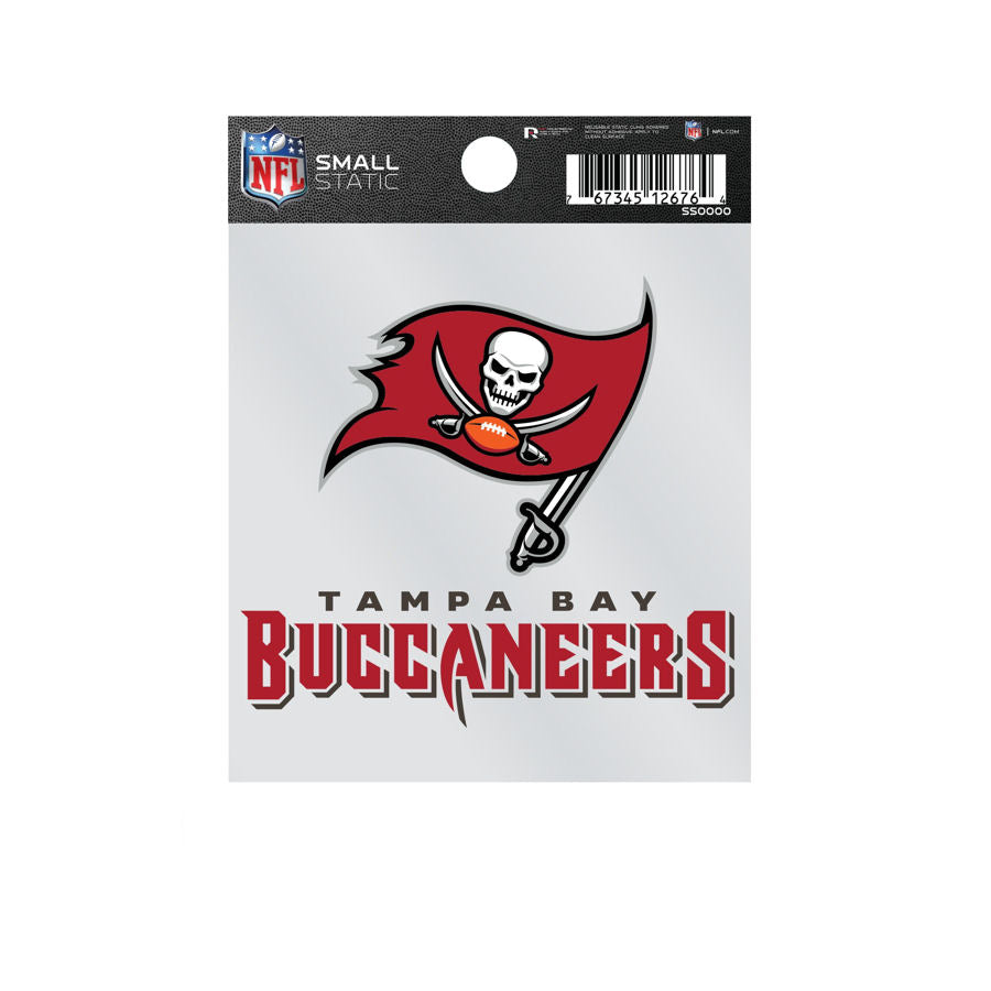 Rico NFL Tampa Bay Buccaneers Logo Static Cling Auto Decal Car Sticker Small SS