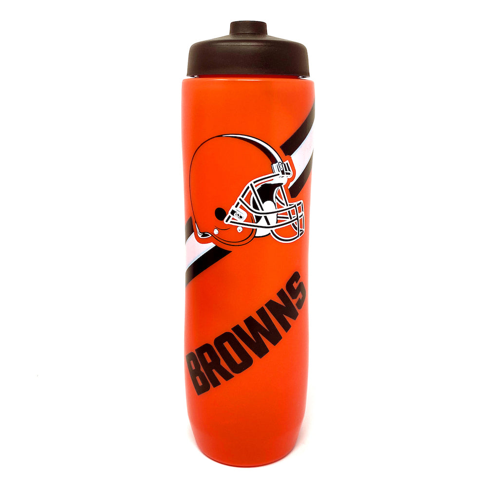 Party Animal NFL Cleveland Browns Squeezy Water Bottle 32 oz