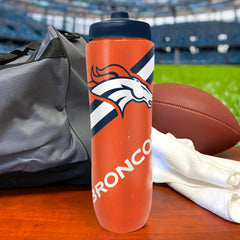Party Animal NFL Denver Broncos Squeezy Water Bottle 32 oz