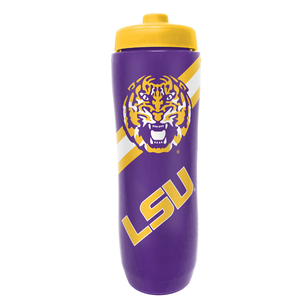 Party Animal NCAA LSU Tigers Squeezy Water Bottle 32 oz.