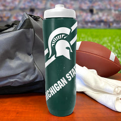 Party Animal NCAA Michigan State Spartans Squeezy Water Bottle 32 oz.