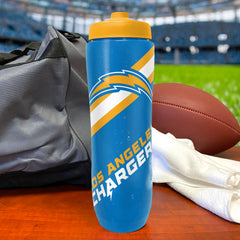 Party Animal NFL Los Angeles Chargers Squeezy Water Bottle 32 oz