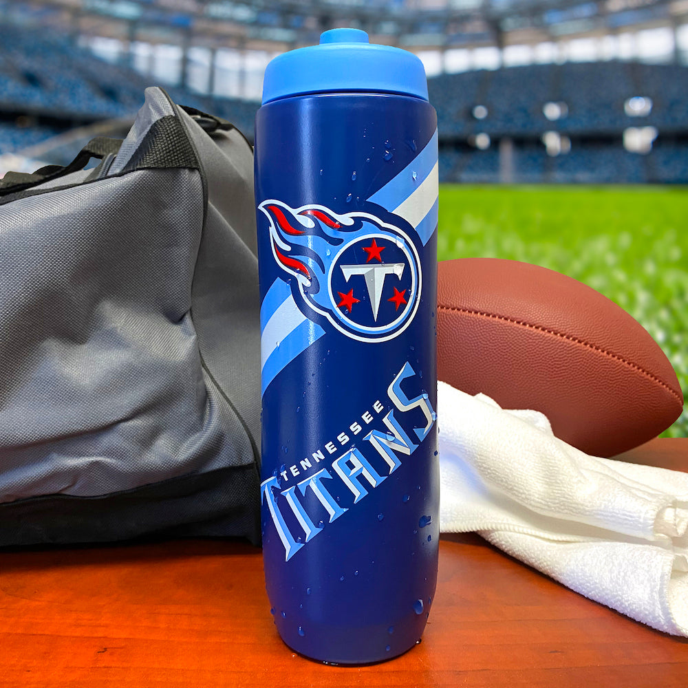 Party Animal NFL Tennessee Titans Squeezy Water Bottle 32 oz