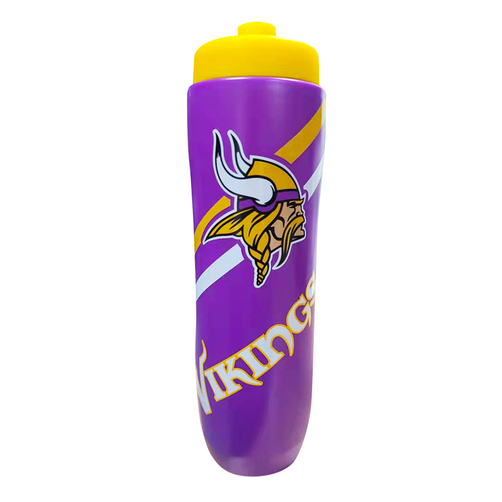 Party Animal NFL Minnesota Vikings Squeezy Water Bottle 32 oz