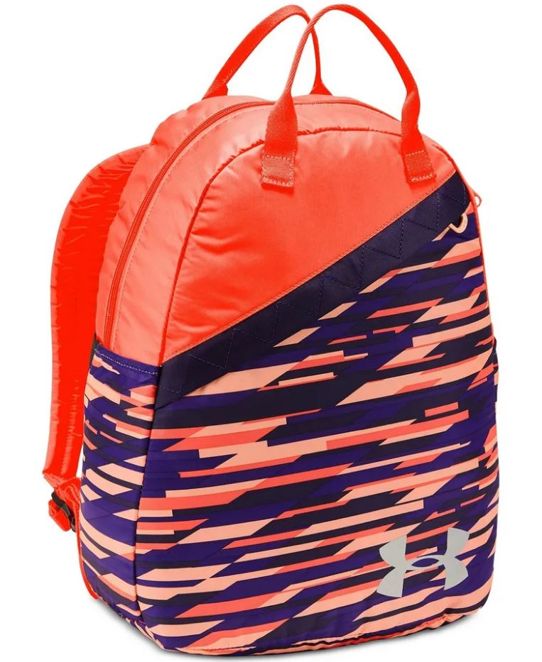 Under Armour UA Favorite 3.0 Backpack Girl's School Bag Backpack, Peach/Purple