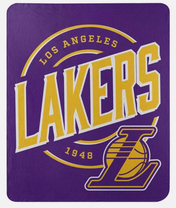 The Northwest NBA Los Angeles Lakers Campaign Design Fleece Throw Blanket