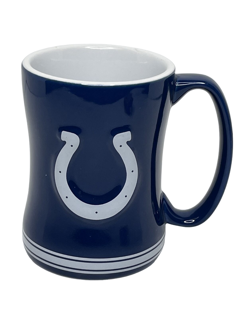 NFL Sculpted Coffee Mug, 15 Ounces, Indianapolis Colts