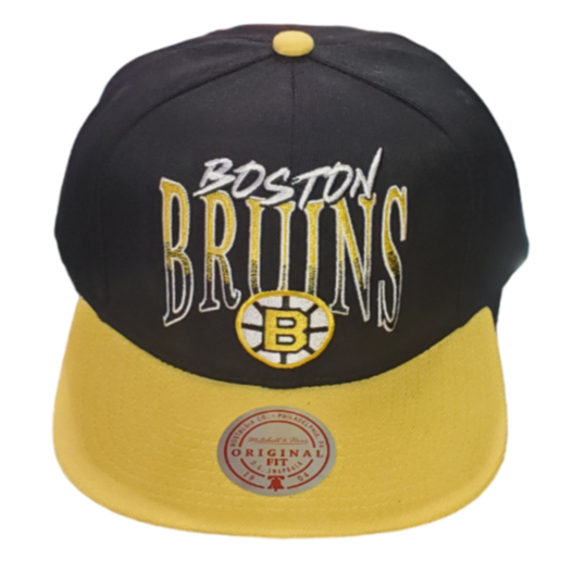 Mitchell & Ness NHL Men's Boston Bruins Rise Up Snapback Adjustable Hat