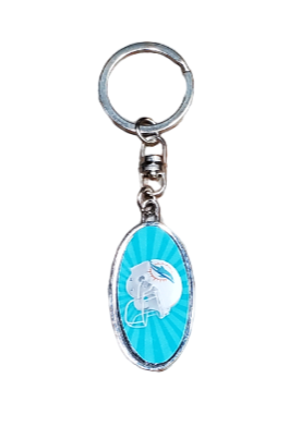 Rico NFL Miami Dolphins Oval Keychain