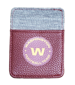 Little Earth NFL Unisex Washington Redskins Pebble Front Pocket Wallet Maroon One Size