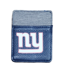 Little Earth NFL Unisex New York Giants Pebble Front Pocket Wallet Navy One Size