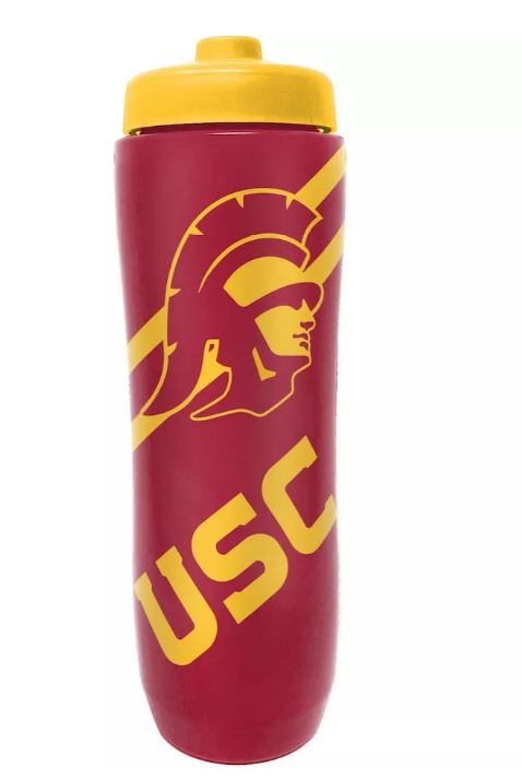 Party Animal NCAA USC Trojans Squeezy Water Bottle 32 oz.