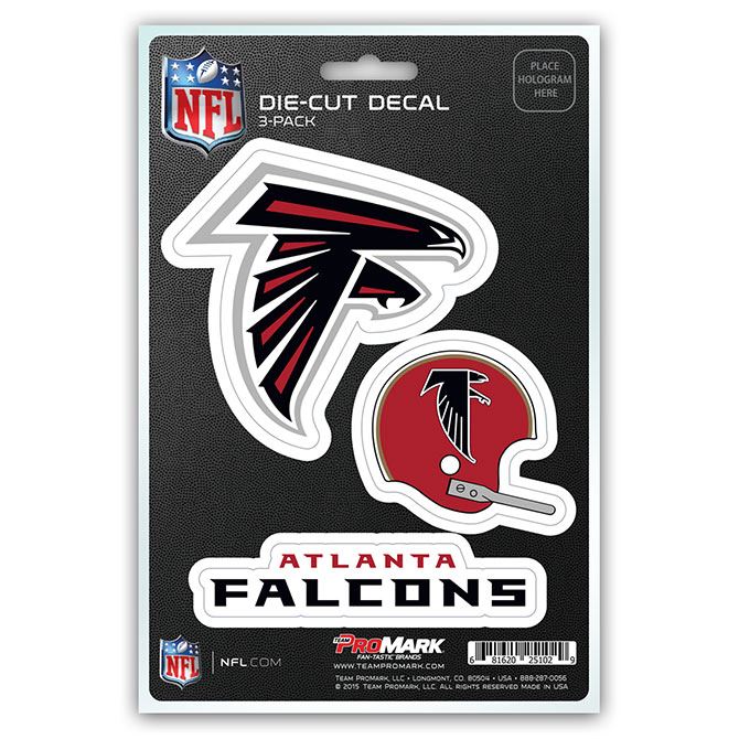 Promark NFL Atlanta Falcons Team Decal - Pack of 3