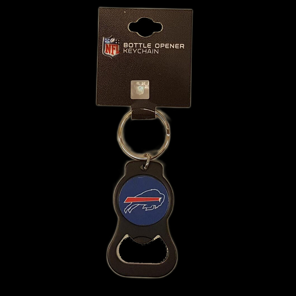 Aminco NFL Buffalo Bills Bottle Opener Keychain Black