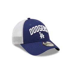 New Era MLB Men’s Los Angeles Dodgers Team Title 9FORTY Adjustable Snapback Trucker Hat Blue/White