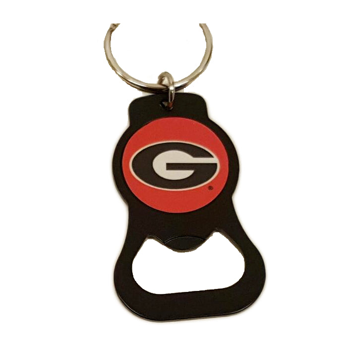 Aminco NCAA Georgia Bulldogs Bottle Opener Keychain Black