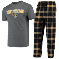 Concepts Sport NCAA Men's Central Florida Knights (UCF) Troupe Shirt And Pants Pajama Sleepwear 2-Piece Set
