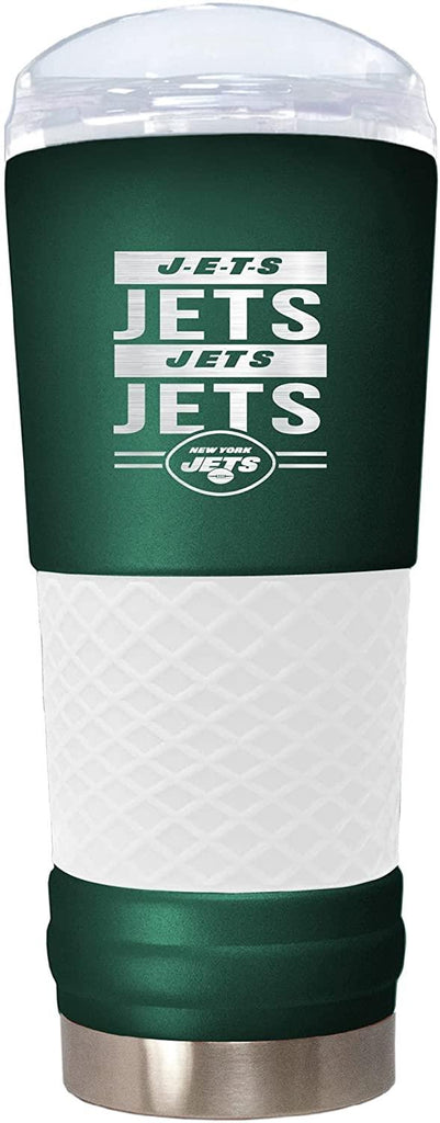 Great American Products NFL New York Jets Powder Coated Rally Cry Draft Tumbler 24oz