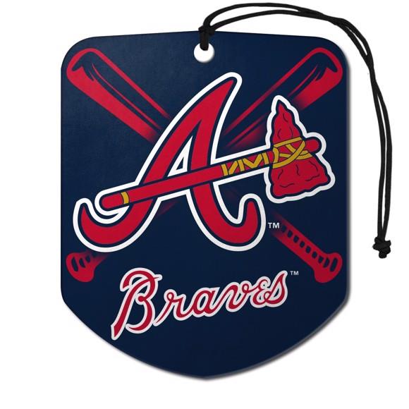 Fanmats MLB Atlanta Braves Shield Design Air Freshener 2-Pack