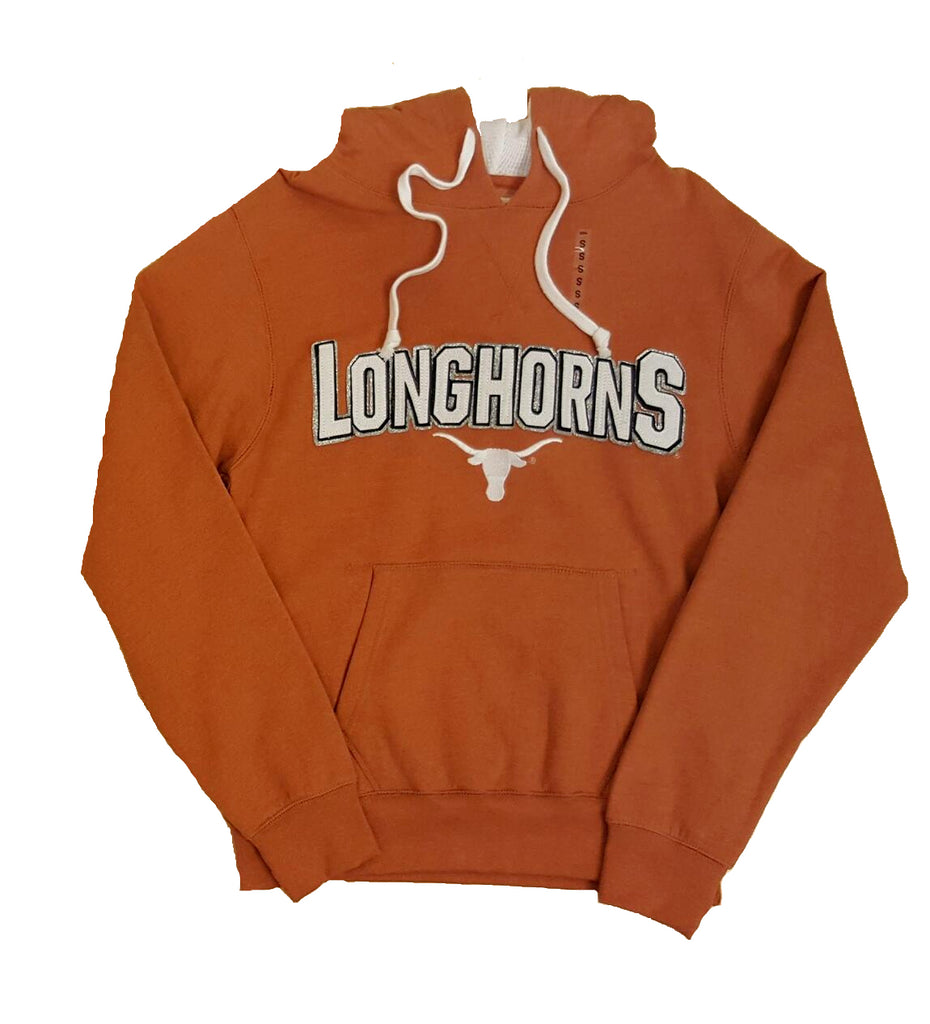 Three Square NCAA Women's Texas Longhorns Applicated Pullover Hoodie