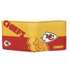 Little Earth NFL Unisex Kansas City Chiefs Bi-Fold Wallet Yellow/Red One Size