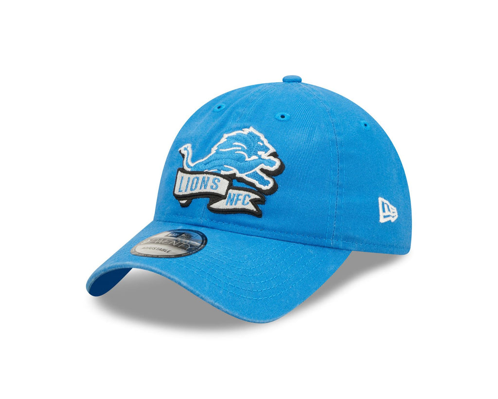 New Era NFL Men's Detroit Lions NFL Sideline Home 2022 9TWENTY Adjustable Hat Blue