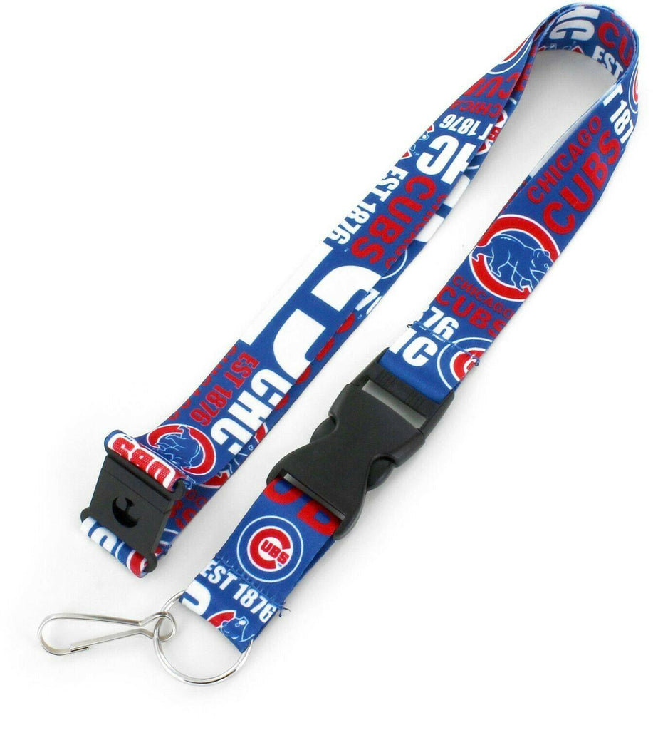 Aminco MLB Chicago Cubs Dynamic Lanyard Keychain Badge Holder With Safety Clip