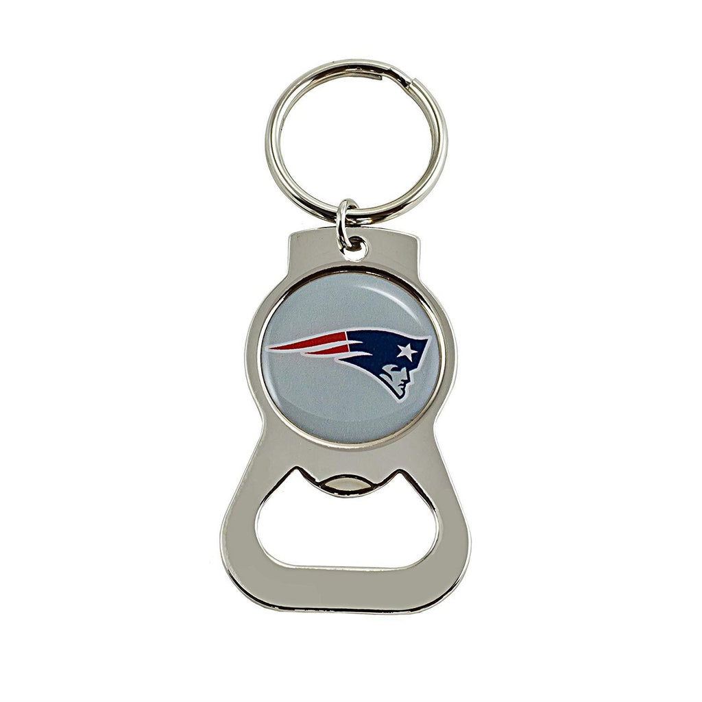 Aminco NFL New England Patriots Bottle Opener Keychain Chrome