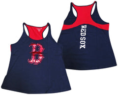 5th & Ocean MLB Women's Boston Red Sox Foil Tank Top