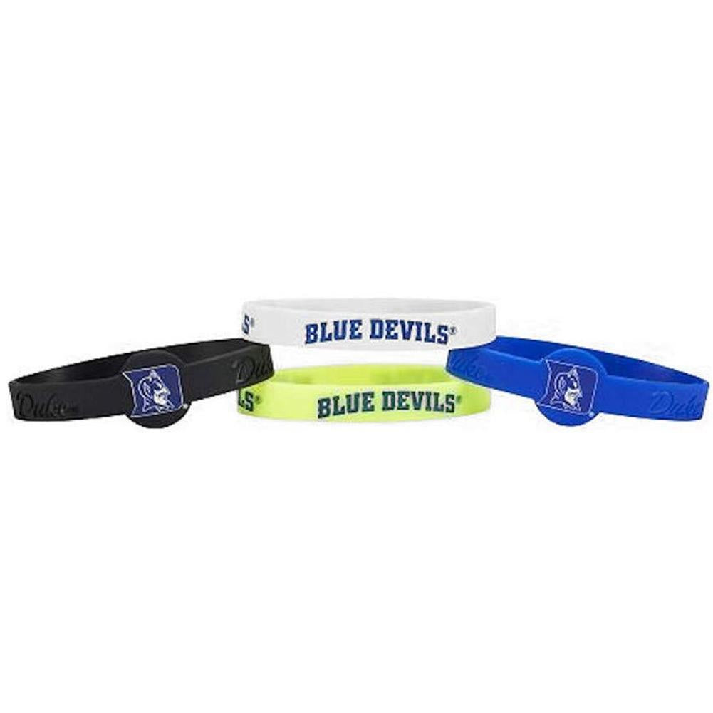 Aminco NCAA Duke Blue Devils 4-Pack Silicone Bracelets