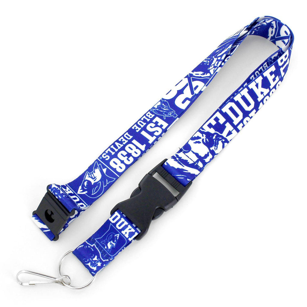 Aminco NCAA Duke Blue Devils Dynamic Lanyard Keychain Badge Holder With Safety Clip