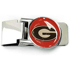 Aminco NCAA Georgia Bulldogs Classic Hinged Money Clip Silver