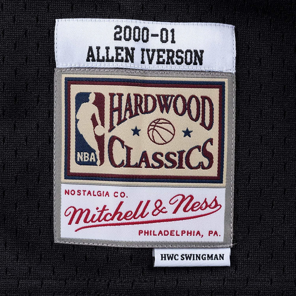 Allen Iverson Philadelphia 76ers HWC Throwback NBA Off White