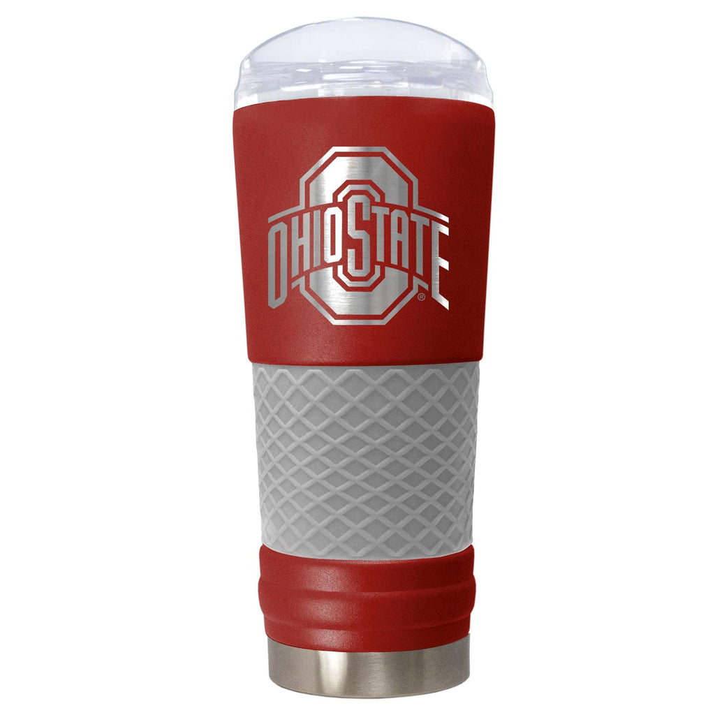 Great American Products NCAA Ohio State Buckeyes Powder Coated Draft Tumbler 24oz Red