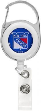 Aminco NHL New York Rangers Premium Retractable Deluxe Clip Badge Reel