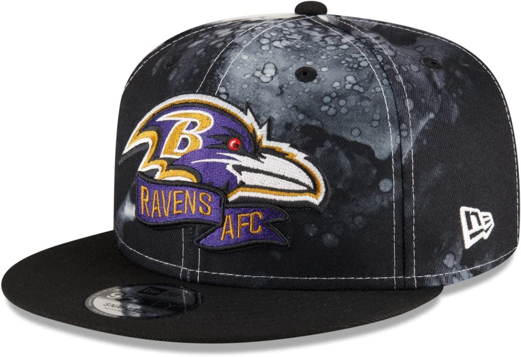 Men's New Era Black Atlanta Falcons Ink Dye 2022 Sideline 9FIFTY Snapback  Hat