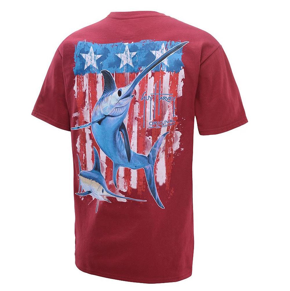 Guy Harvey Men's Swordfish Flag T-Shirt