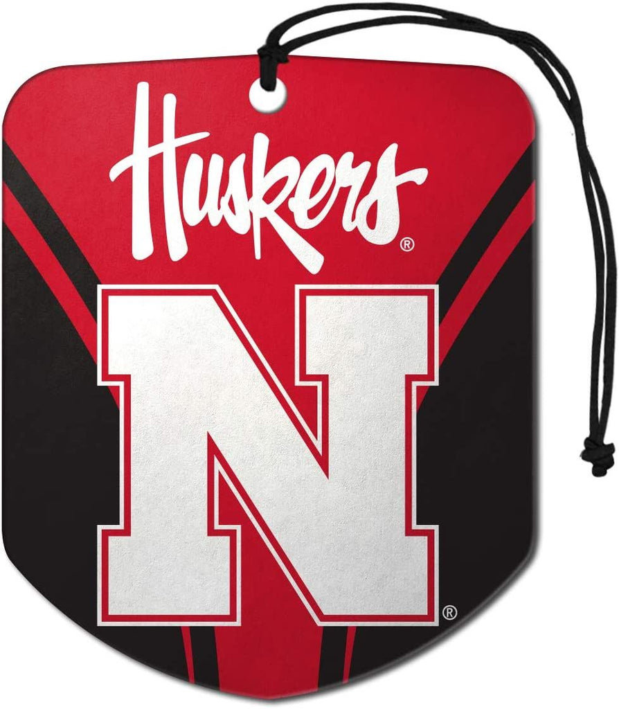 Fanmats NCAA Nebraska Cornhuskers Shield Design Air Freshener 2-Pack