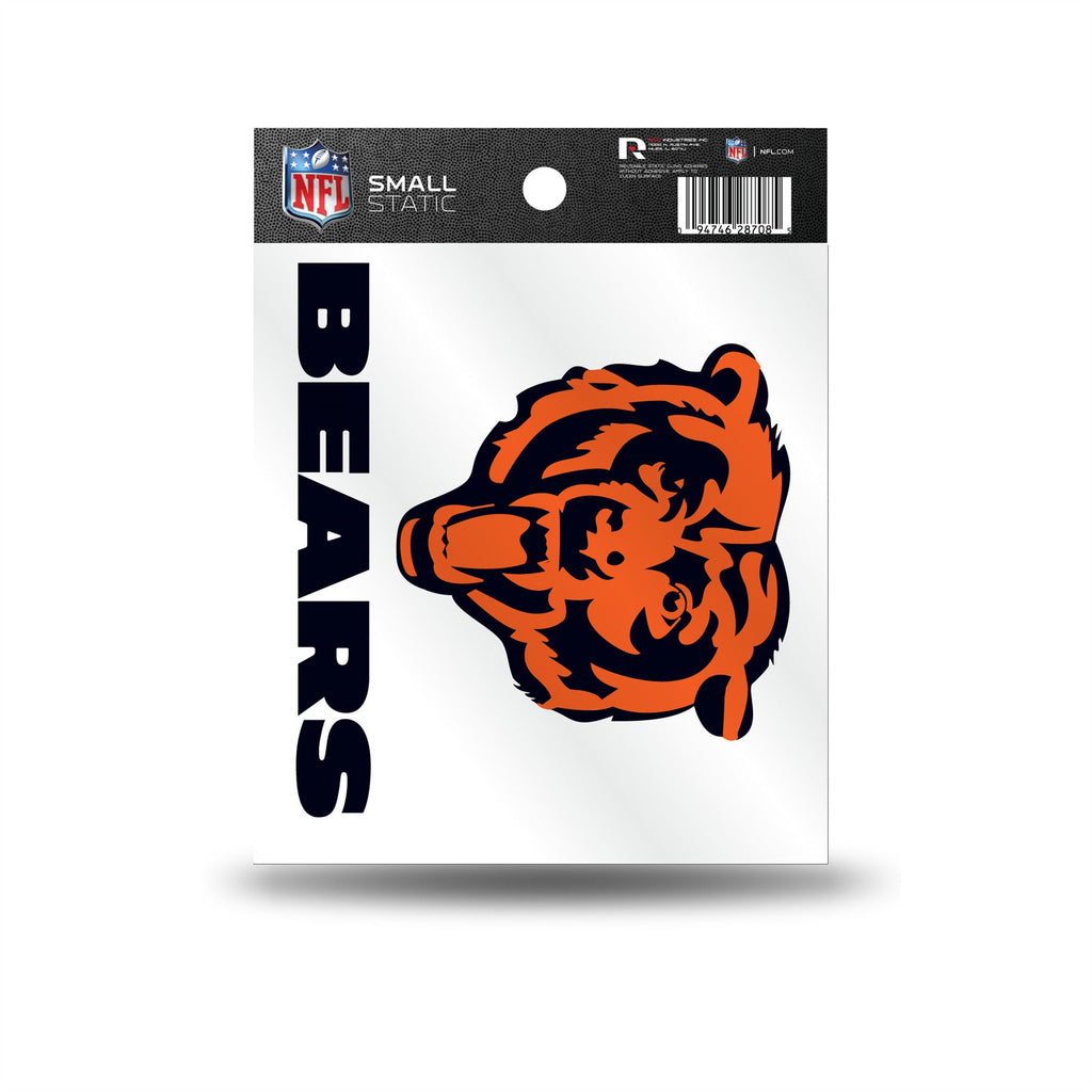 Rico NFL Chicago Bears Logo Static Cling Auto Decal Car Sticker Small SS
