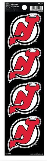 Rico NHL New Jersey Devils The Quad 4 Pack Auto Decal Car Sticker Set QAD
