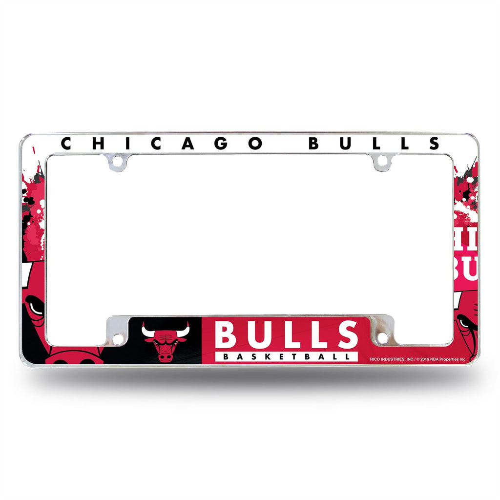 Rico NBA Chicago Bulls Auto Tag All Over Chrome Frame AFC